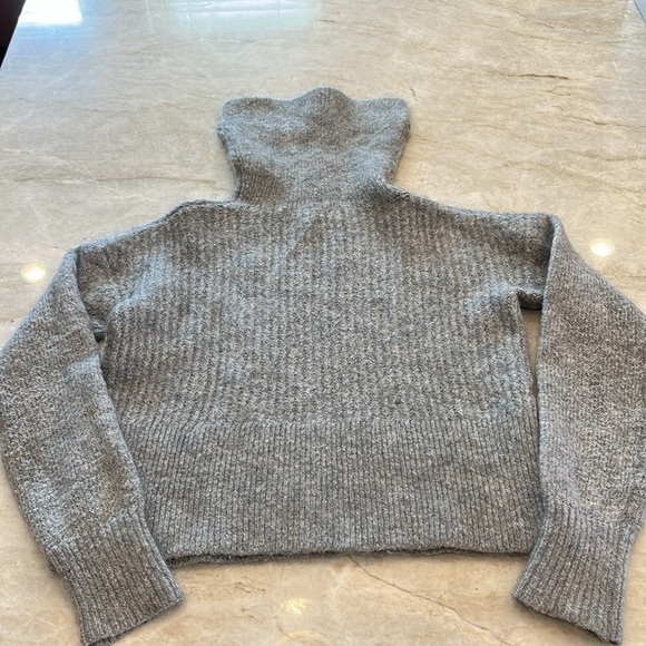 & Other Stories | Mohair Wool Blend Turtleneck Sweater | Grey | Size Small - Picture 2 of 10